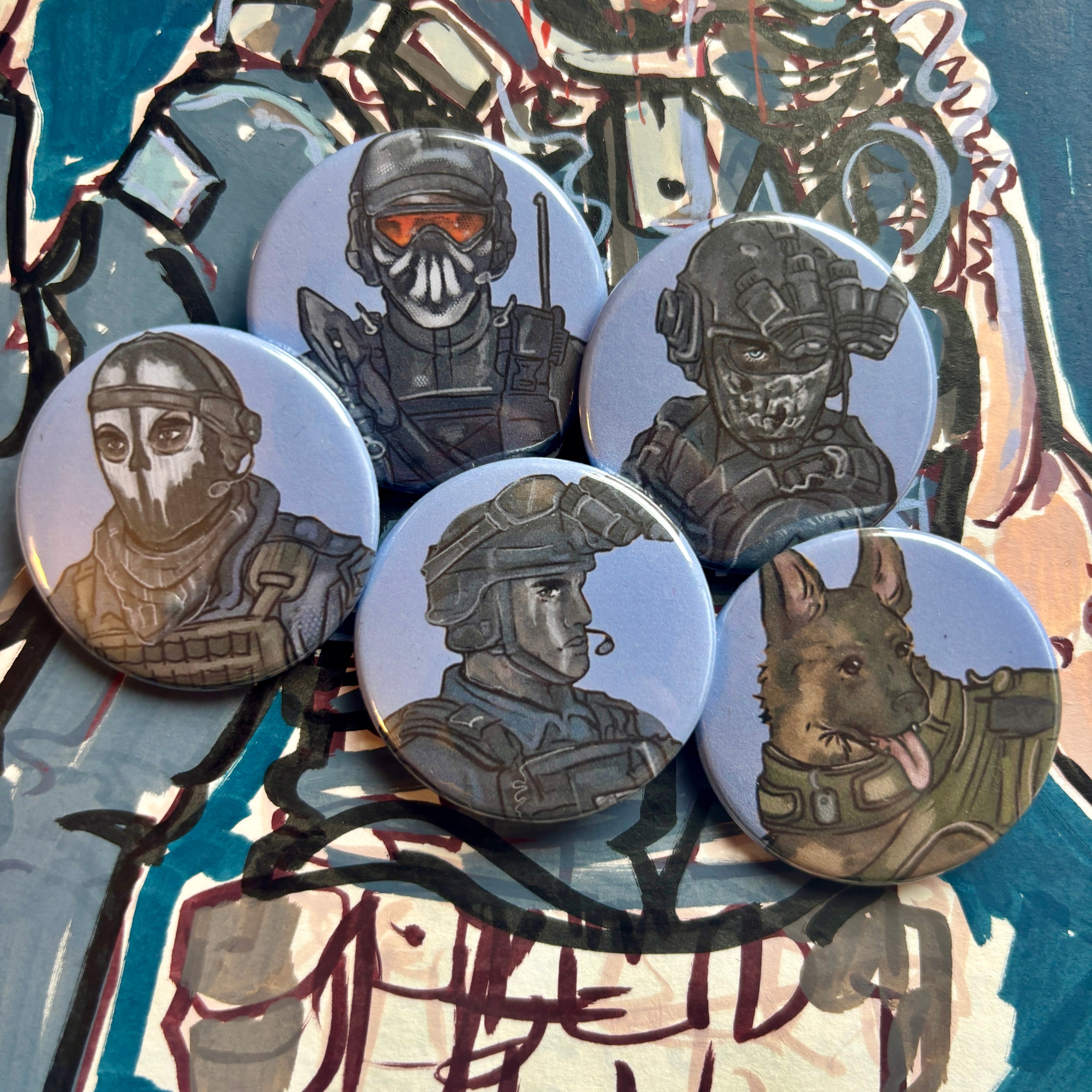 GHOSTS BADGE PACK