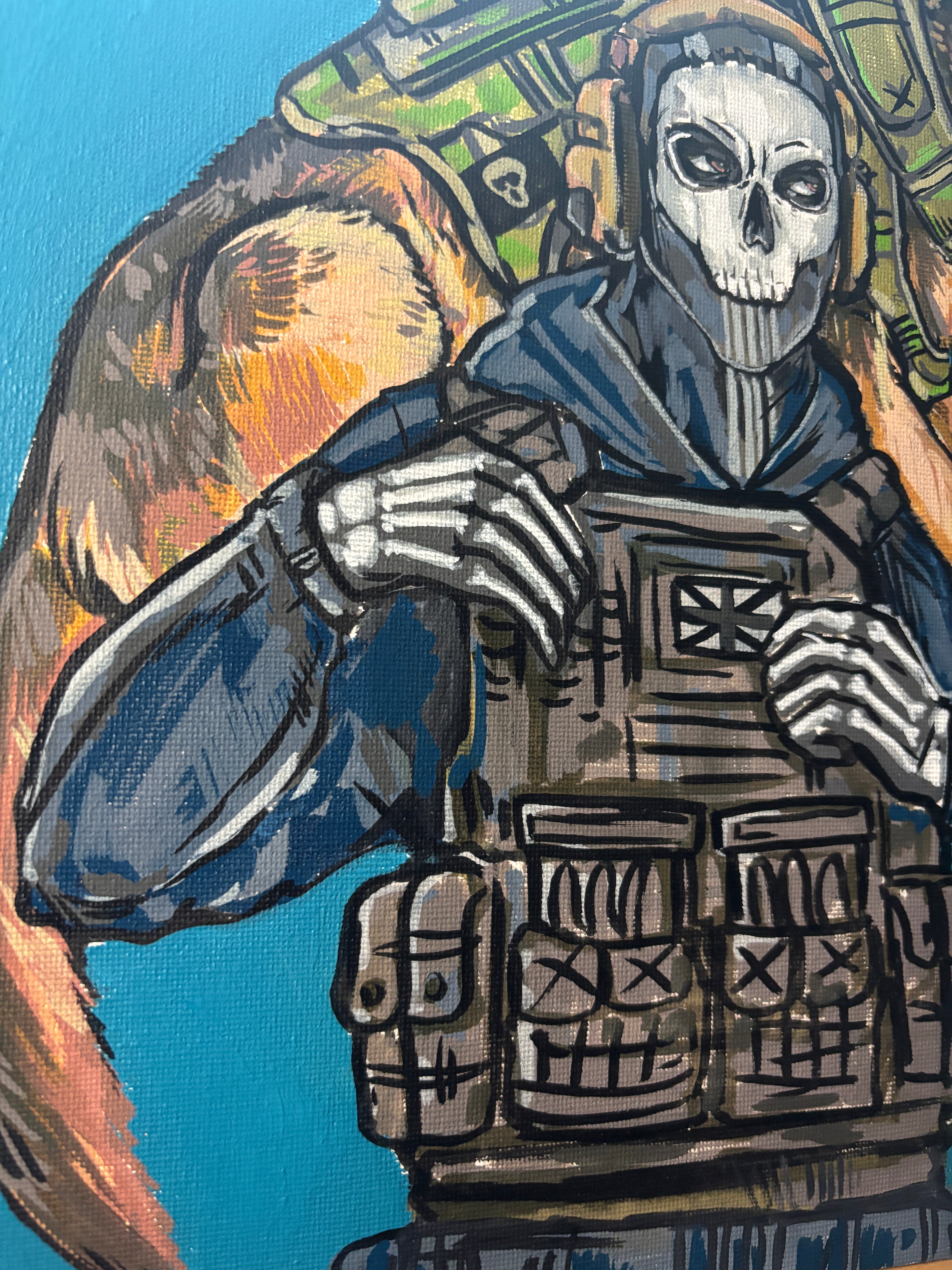 GHOST AND RILEY PAINTING