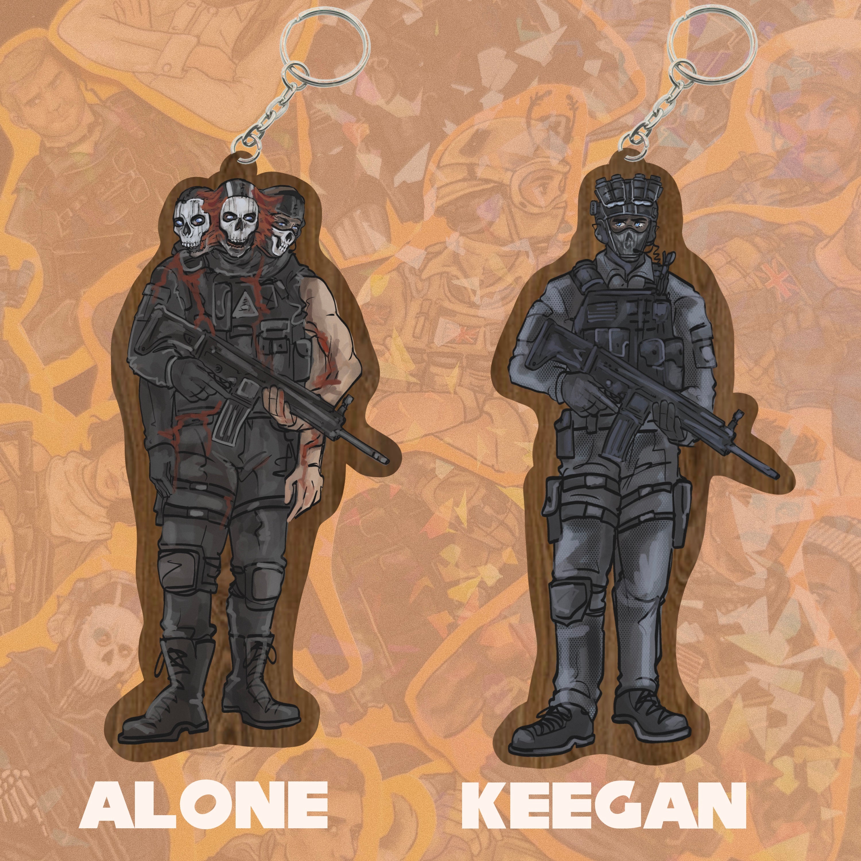 PREORDER - COD KEYRINGS
