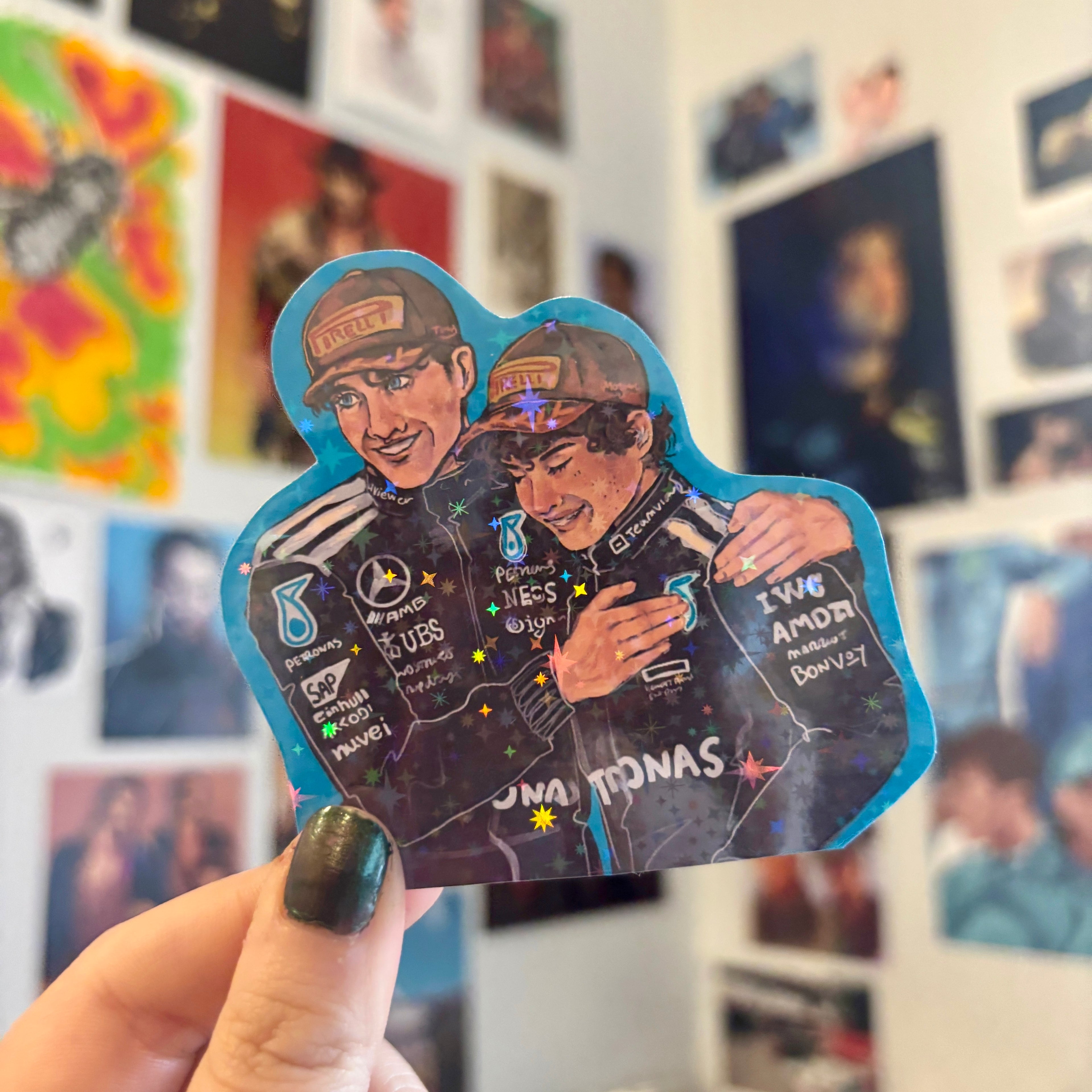 GEORGE AND KIMI STICKER