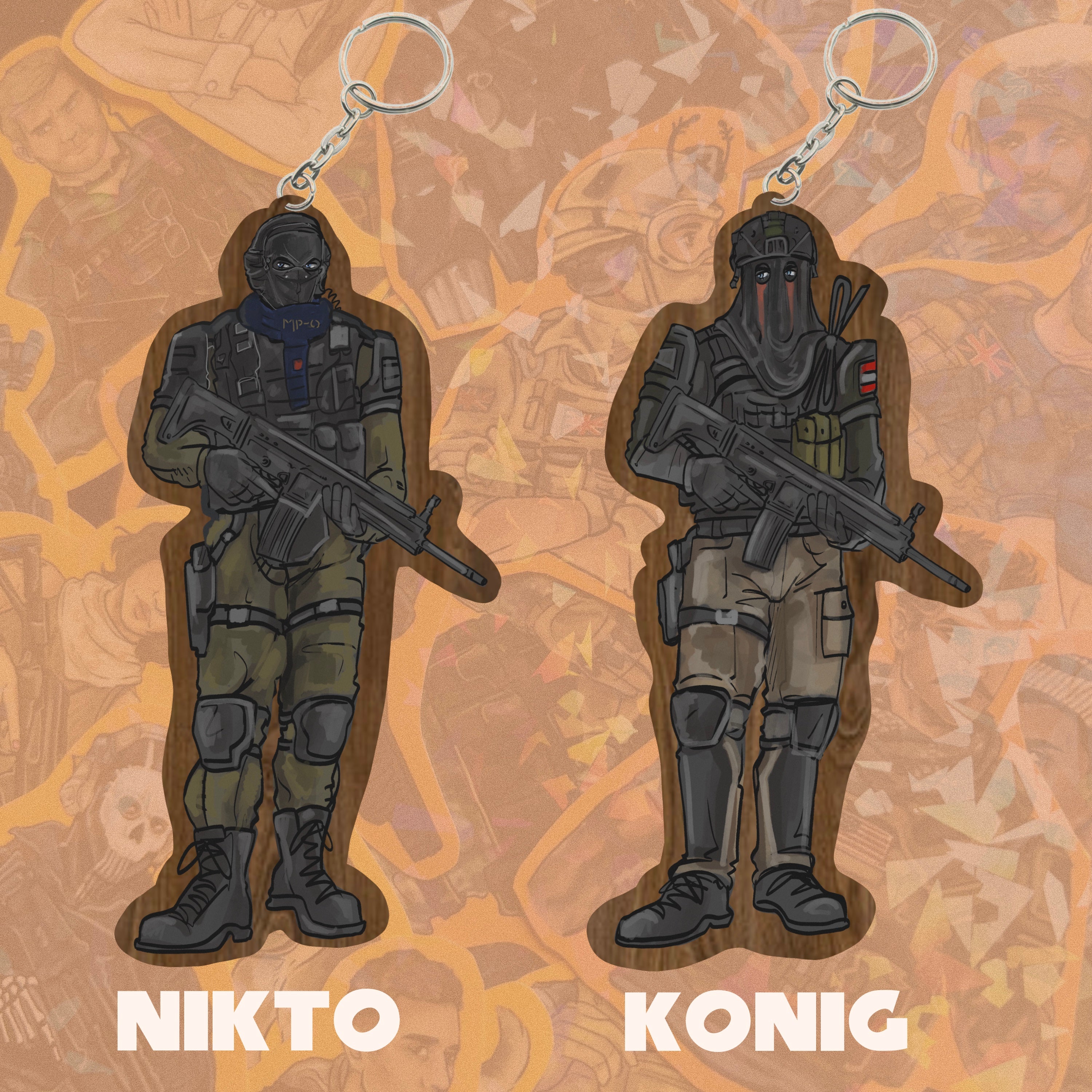 PREORDER - COD KEYRINGS
