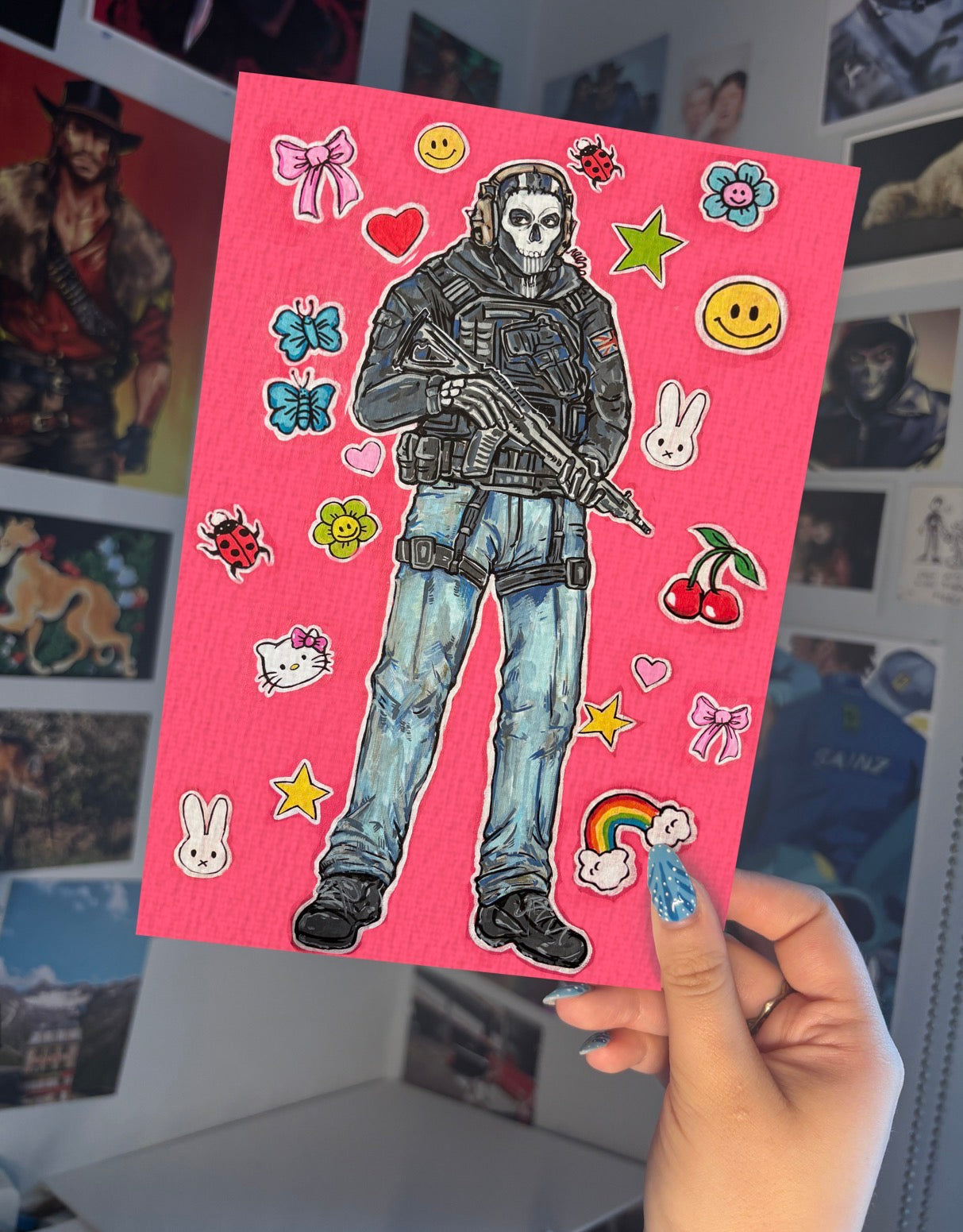 GIRLYPOP GHOST ART PRINT