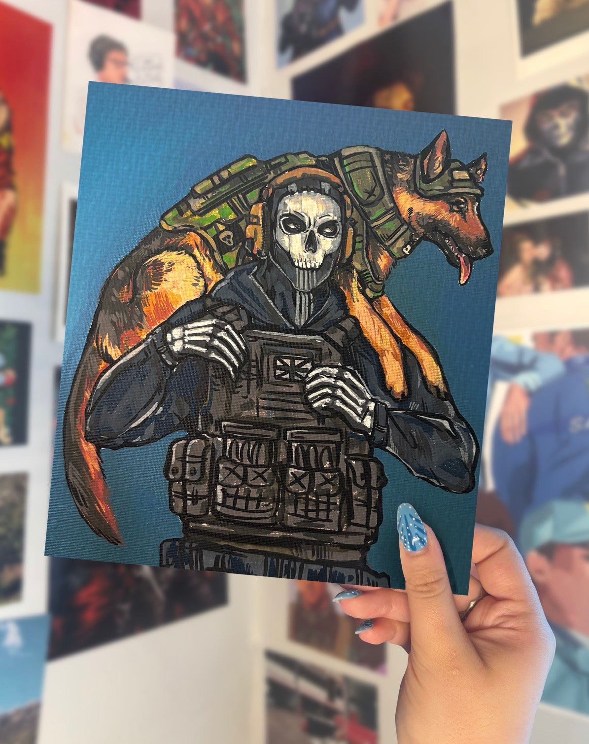 GHOST AND RILEY ART PRINT