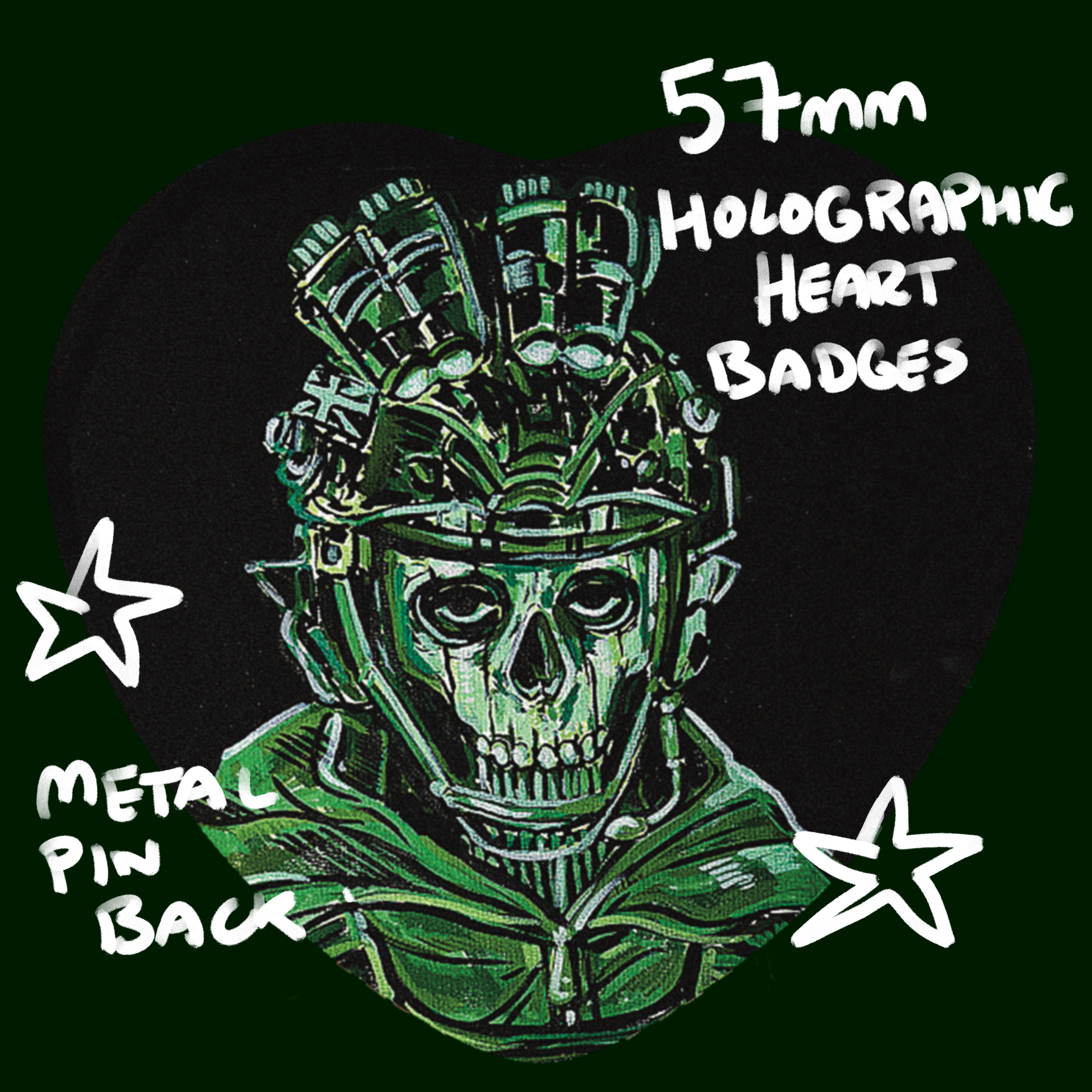 GREEN GHOST BADGE