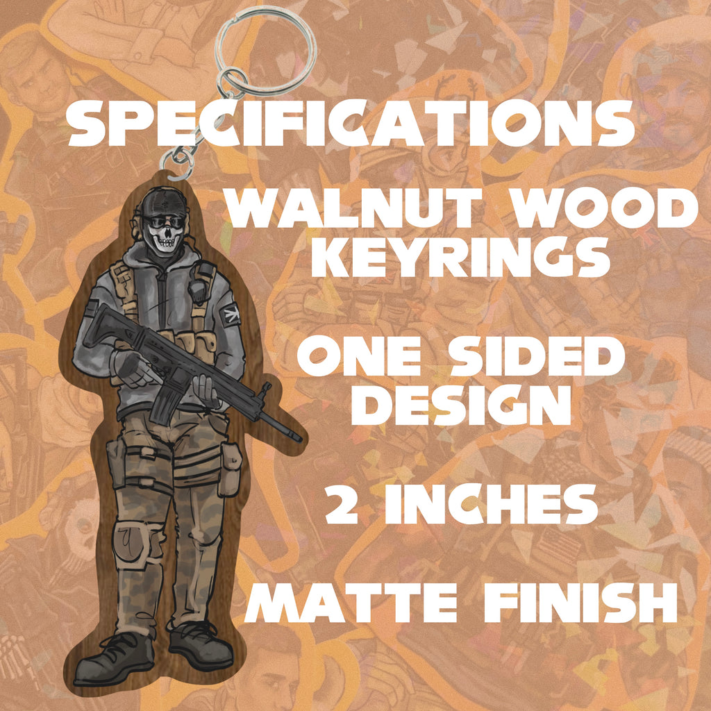 PREORDER - COD KEYRINGS