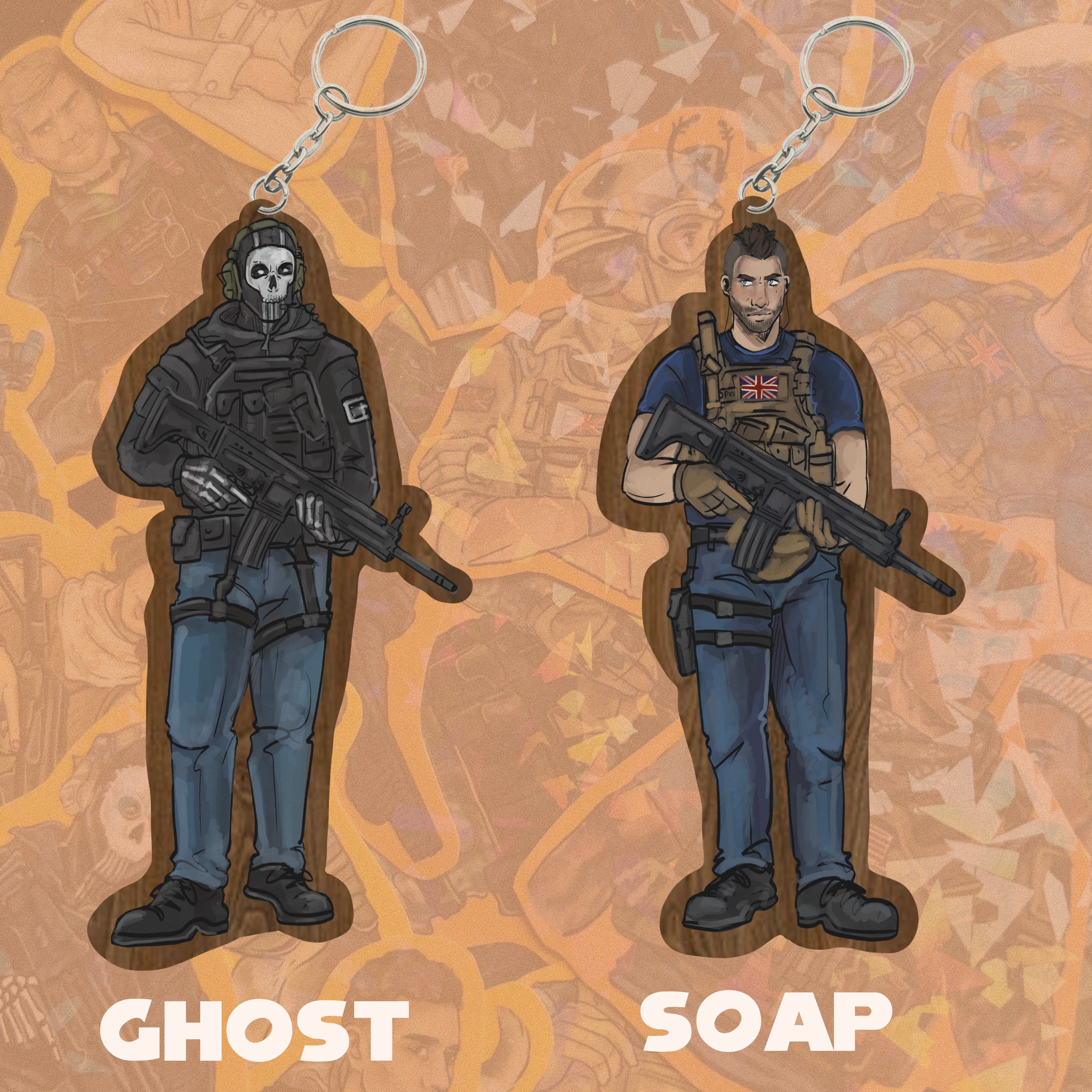 PREORDER - COD KEYRINGS