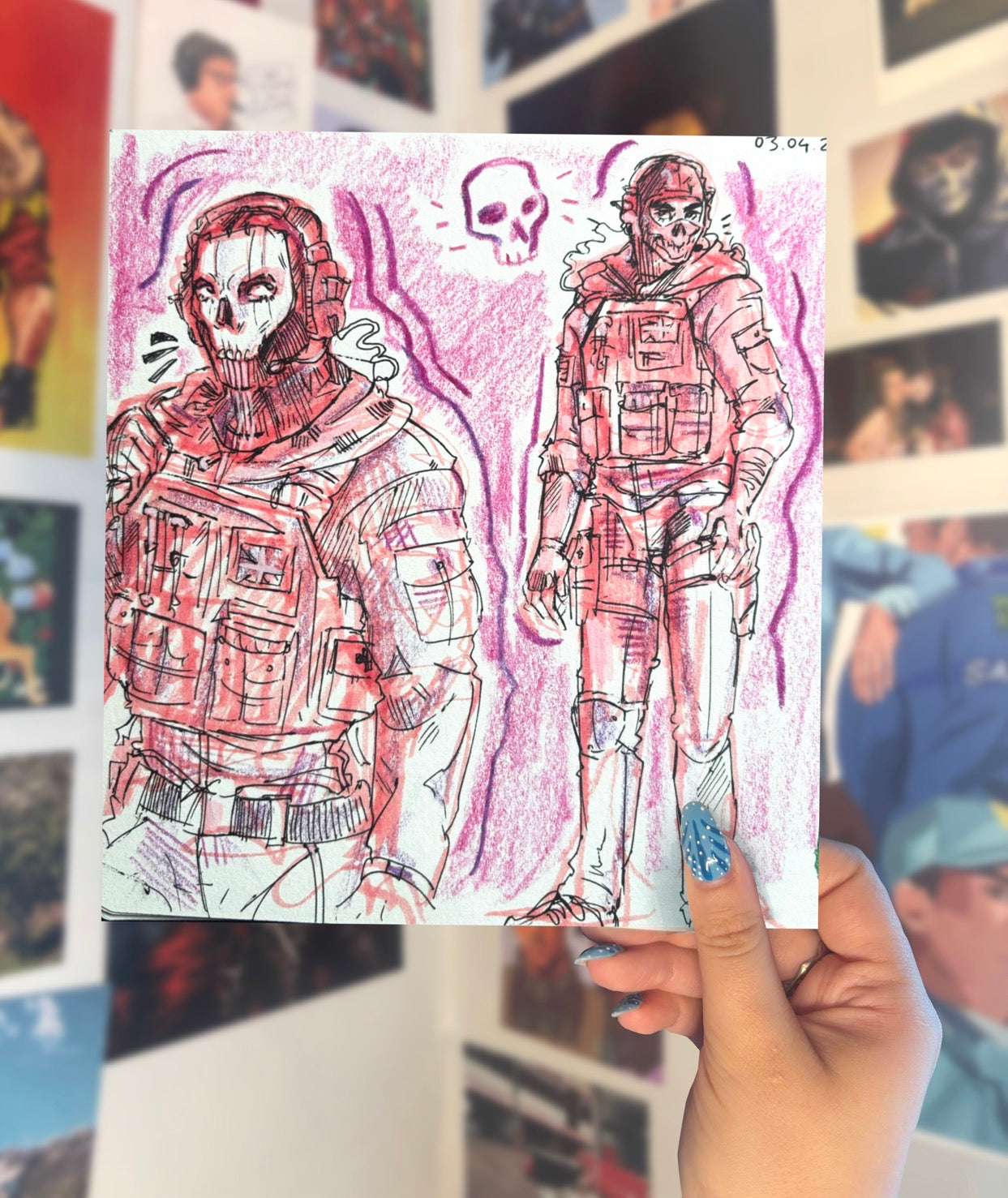 GHOST SKETCH PRINT C