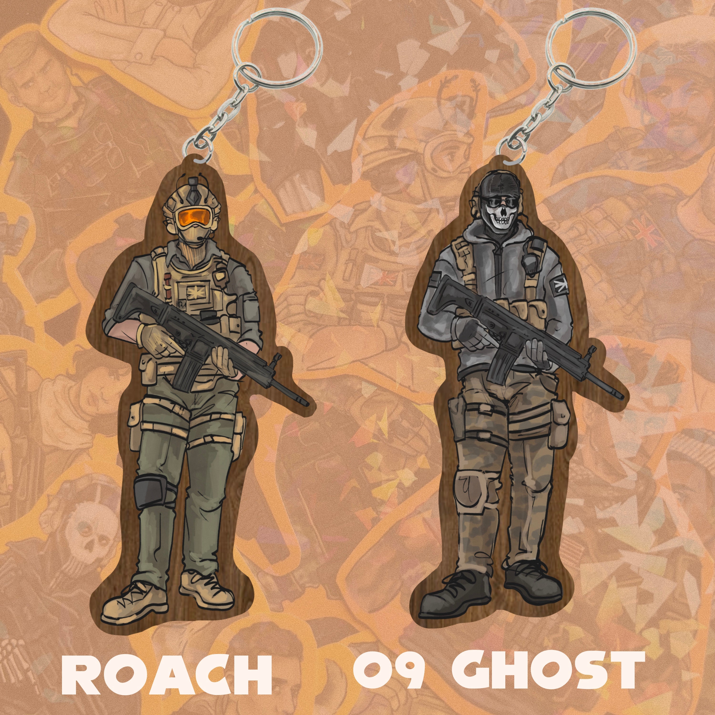 PREORDER - COD KEYRINGS