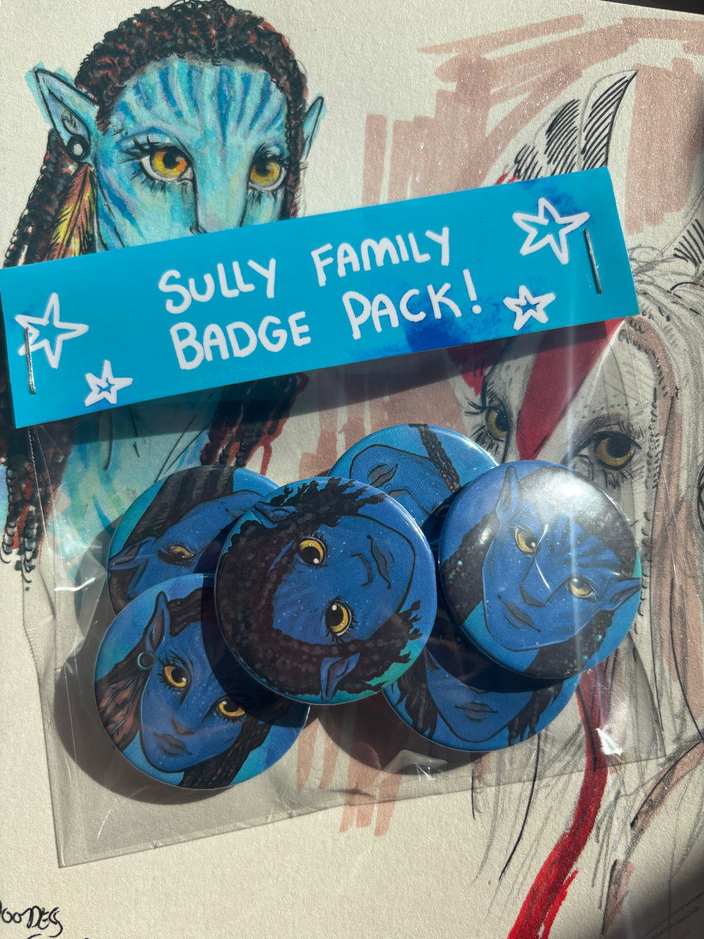 SULLY FAMILY BADGE PACK