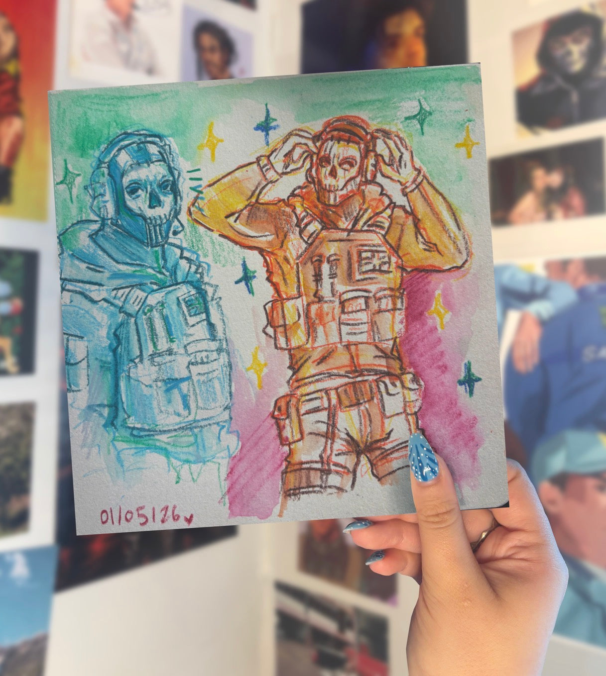 GHOST SKETCH PRINT B