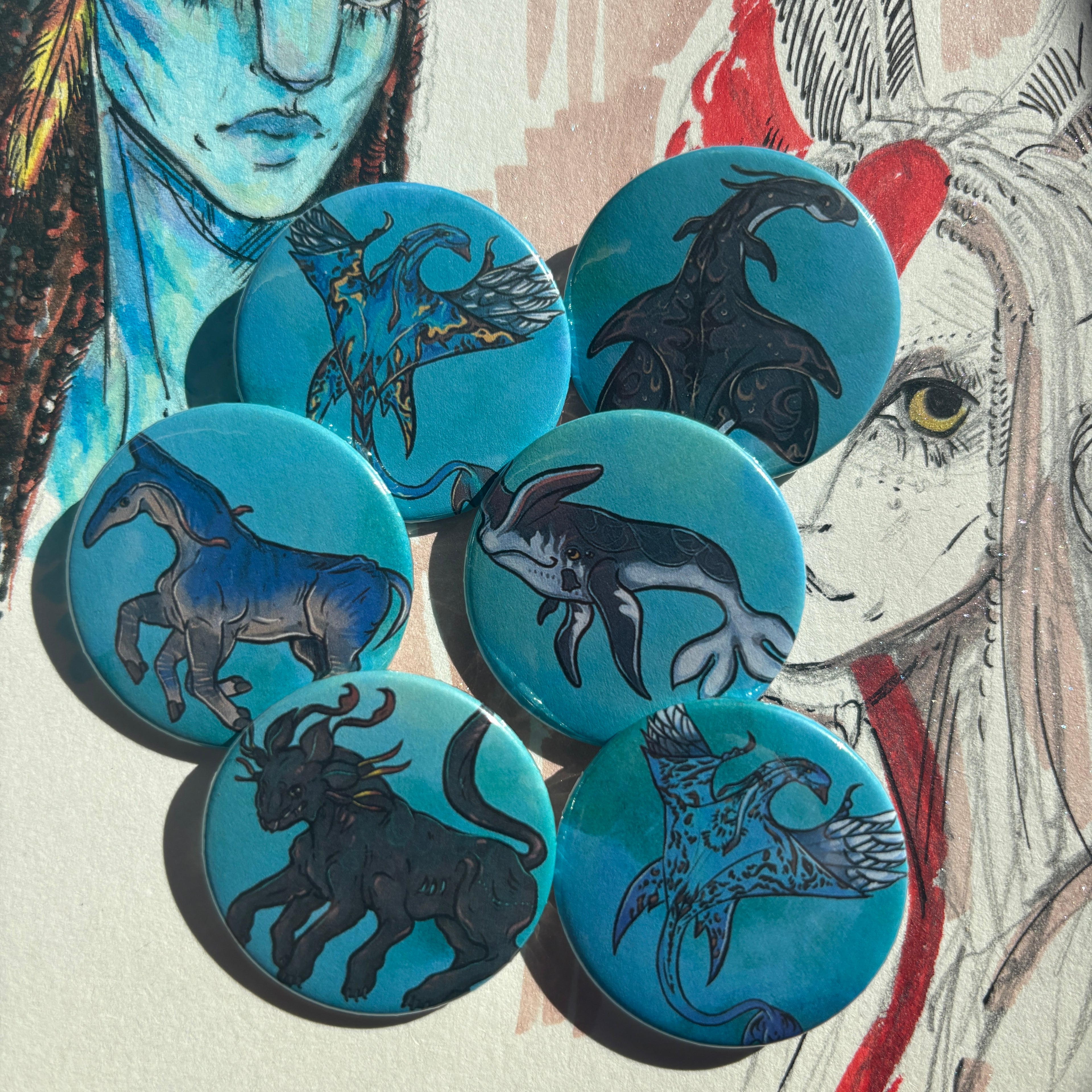 PANDORA CREATURES BADGE PACK