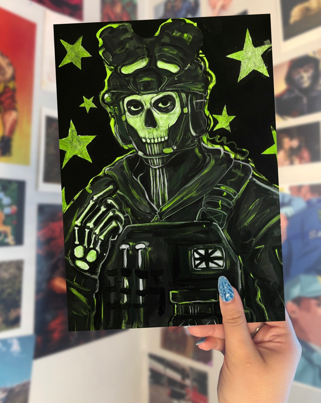 STAR GHOST ART PRINT