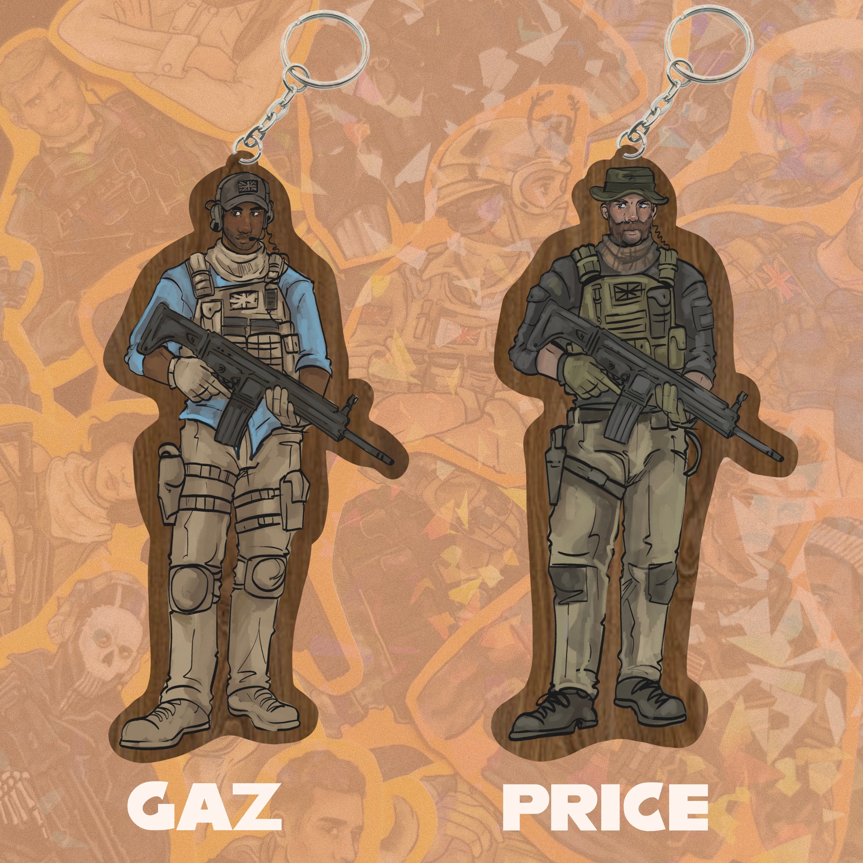PREORDER - COD KEYRINGS