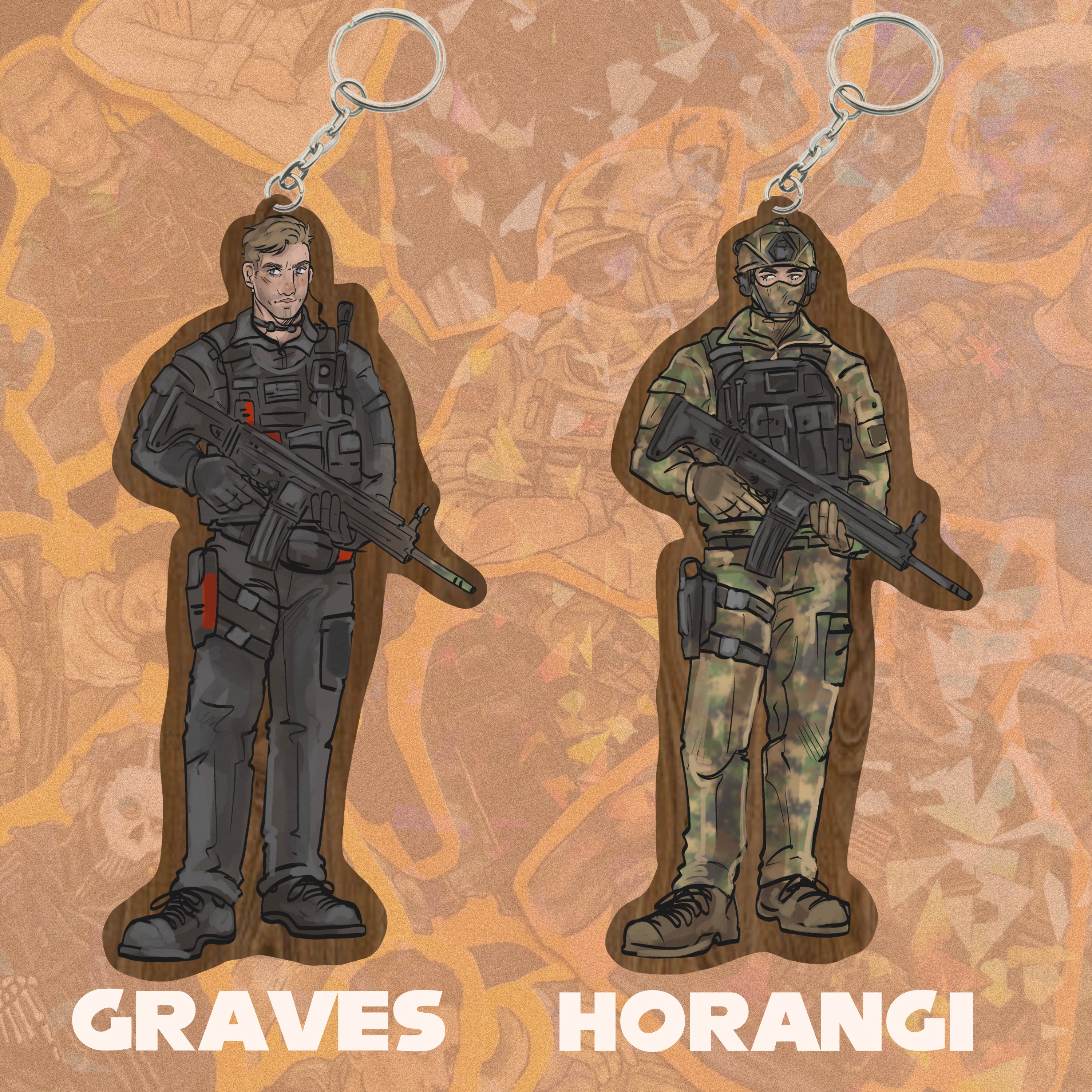 PREORDER - COD KEYRINGS