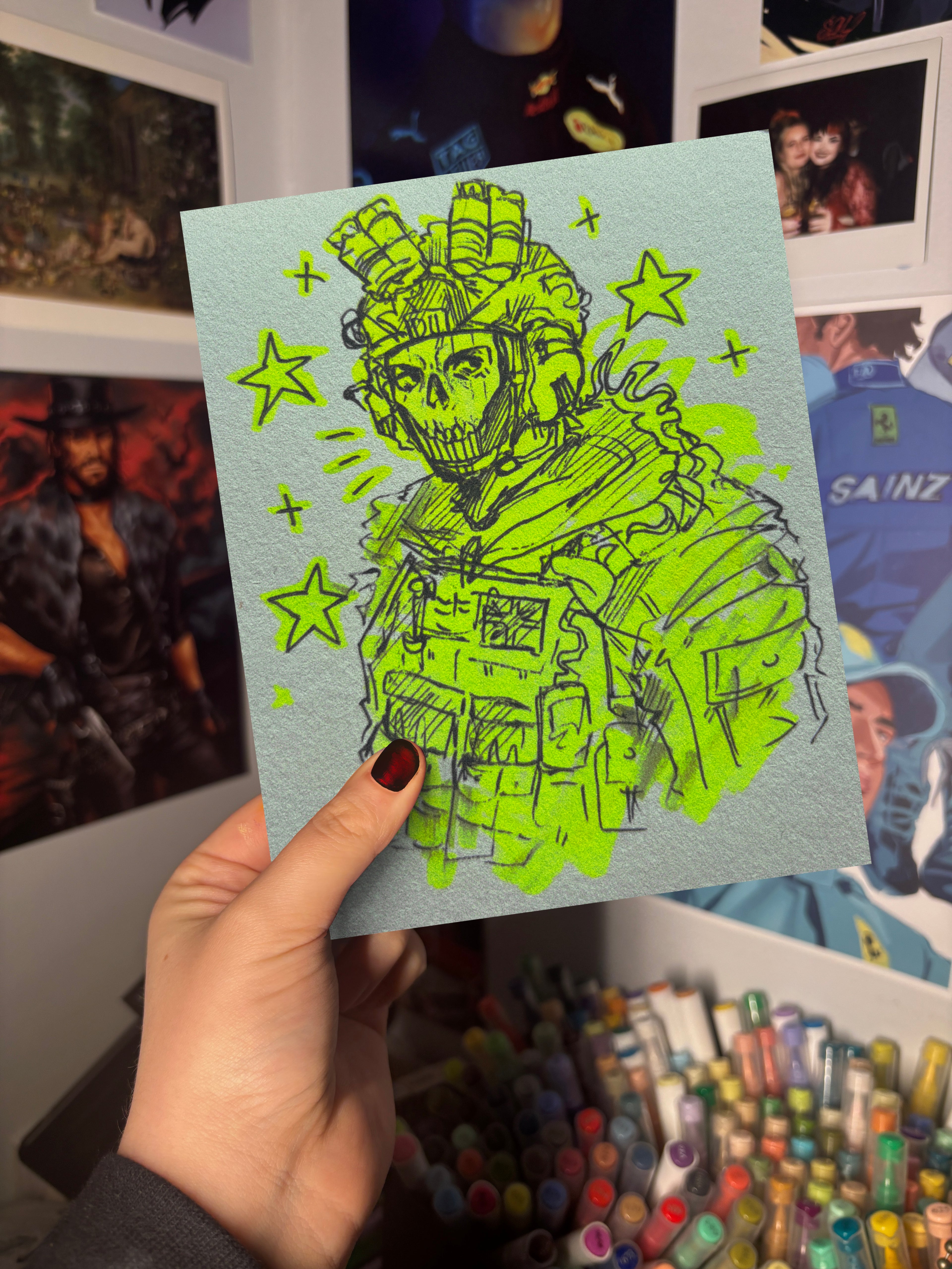 NEON GHOST ART PRINT