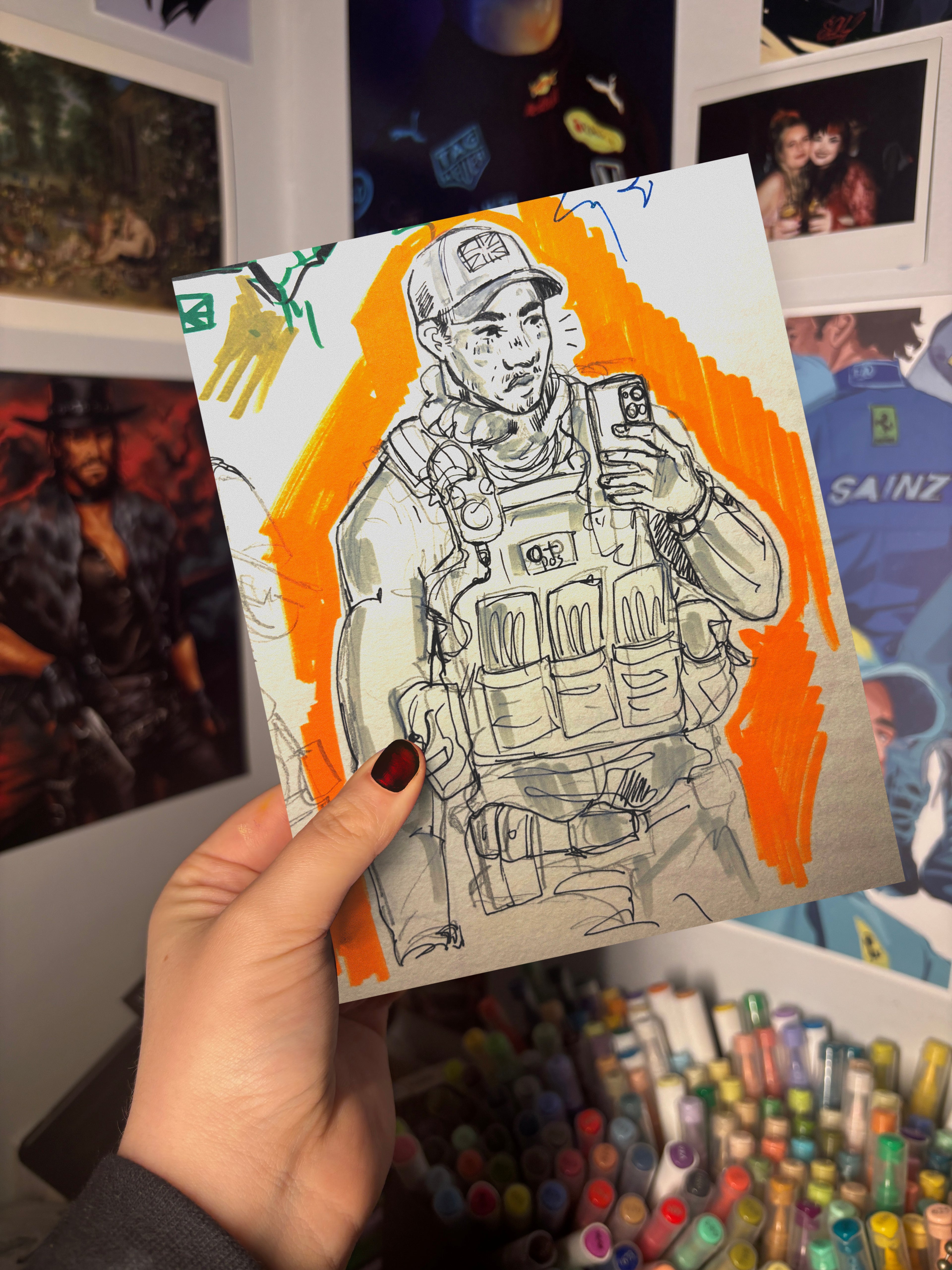 GAZ SKETCH ART PRINT