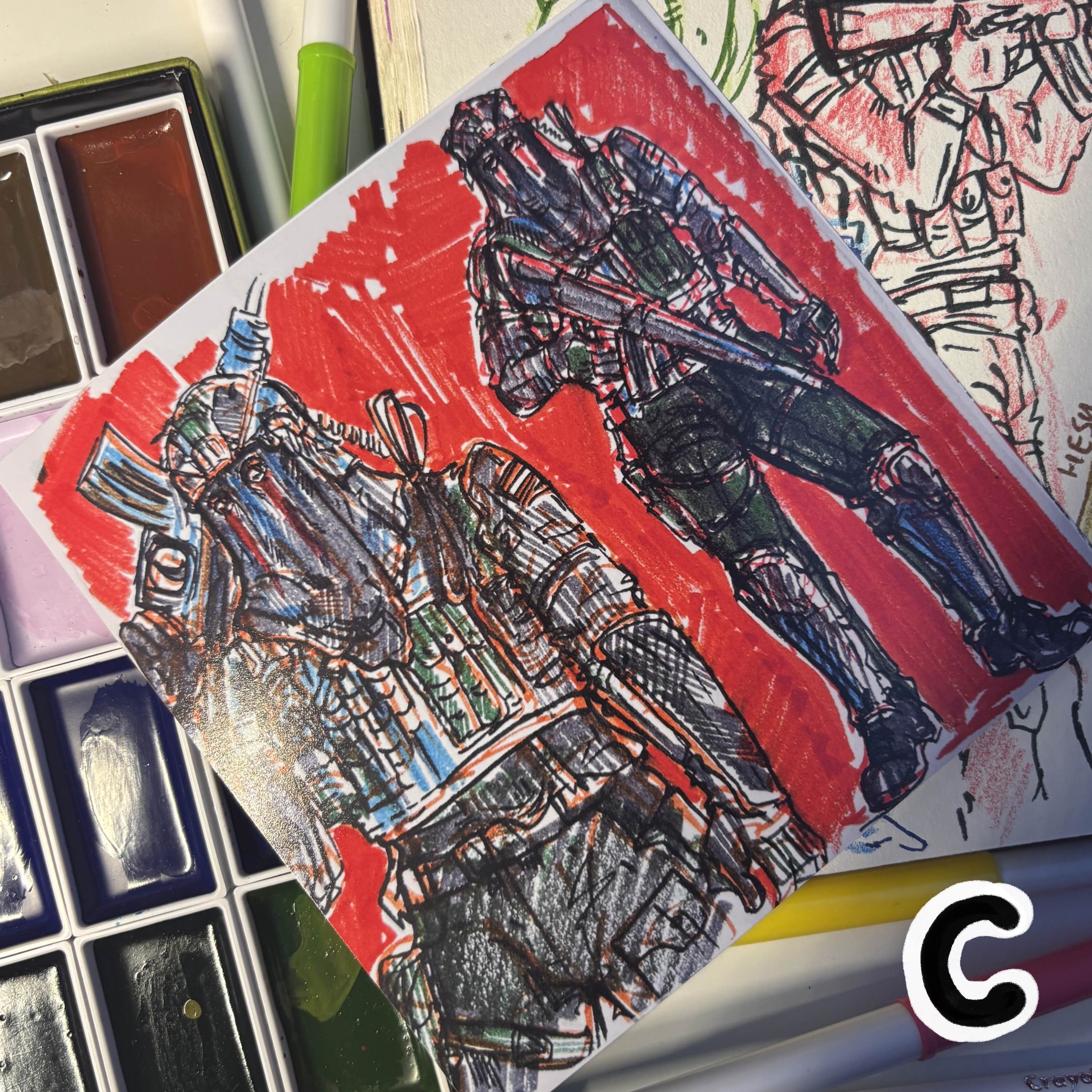 COD SKETCHBOOK ART PRINTS