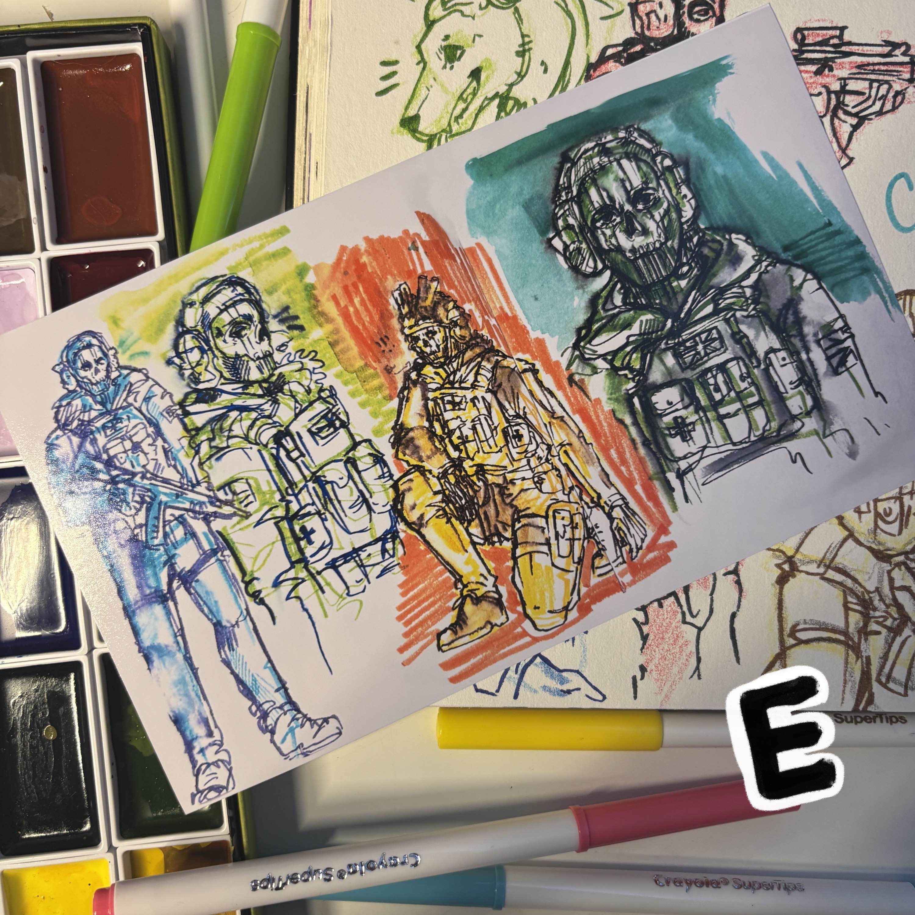 COD SKETCHBOOK ART PRINTS