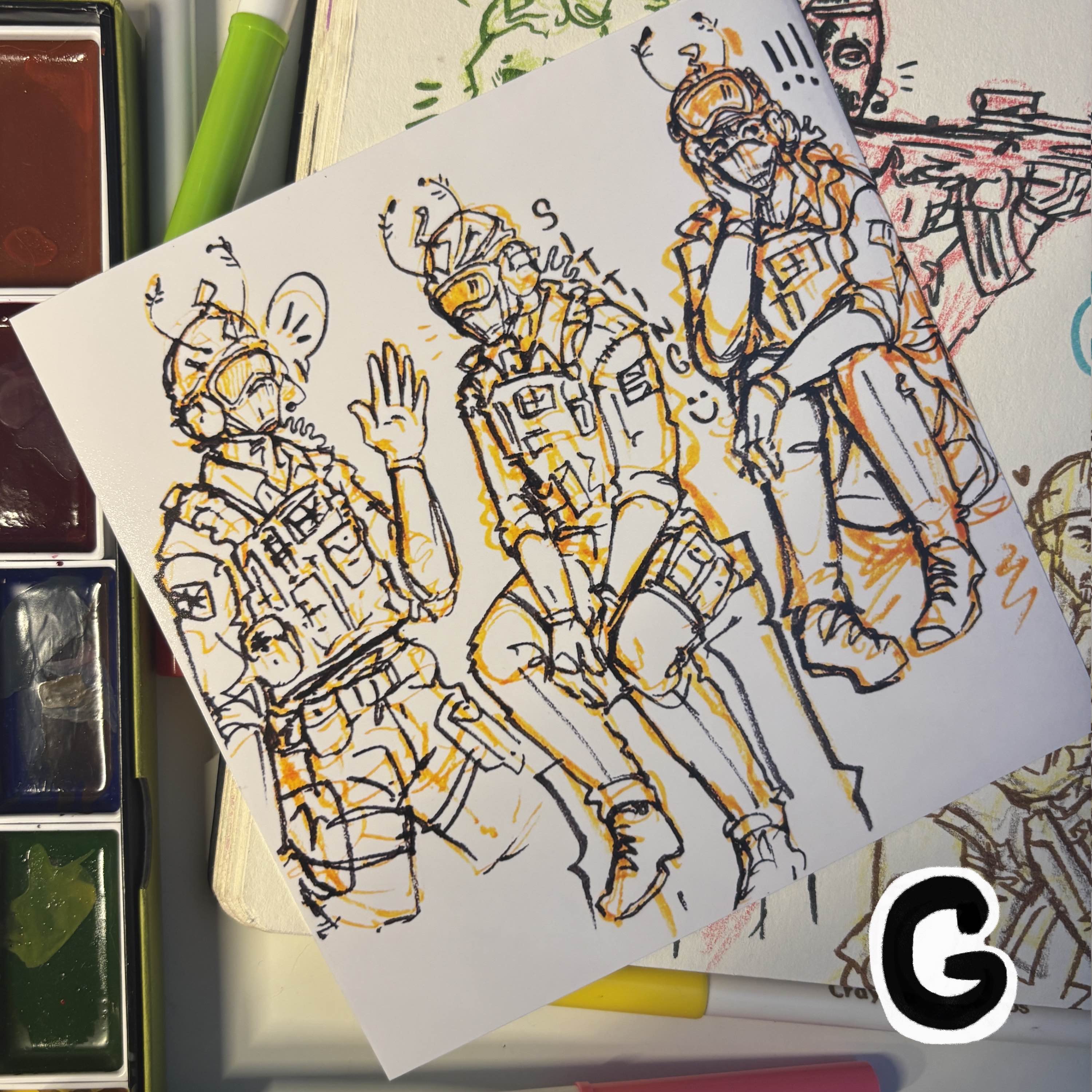 COD SKETCHBOOK ART PRINTS