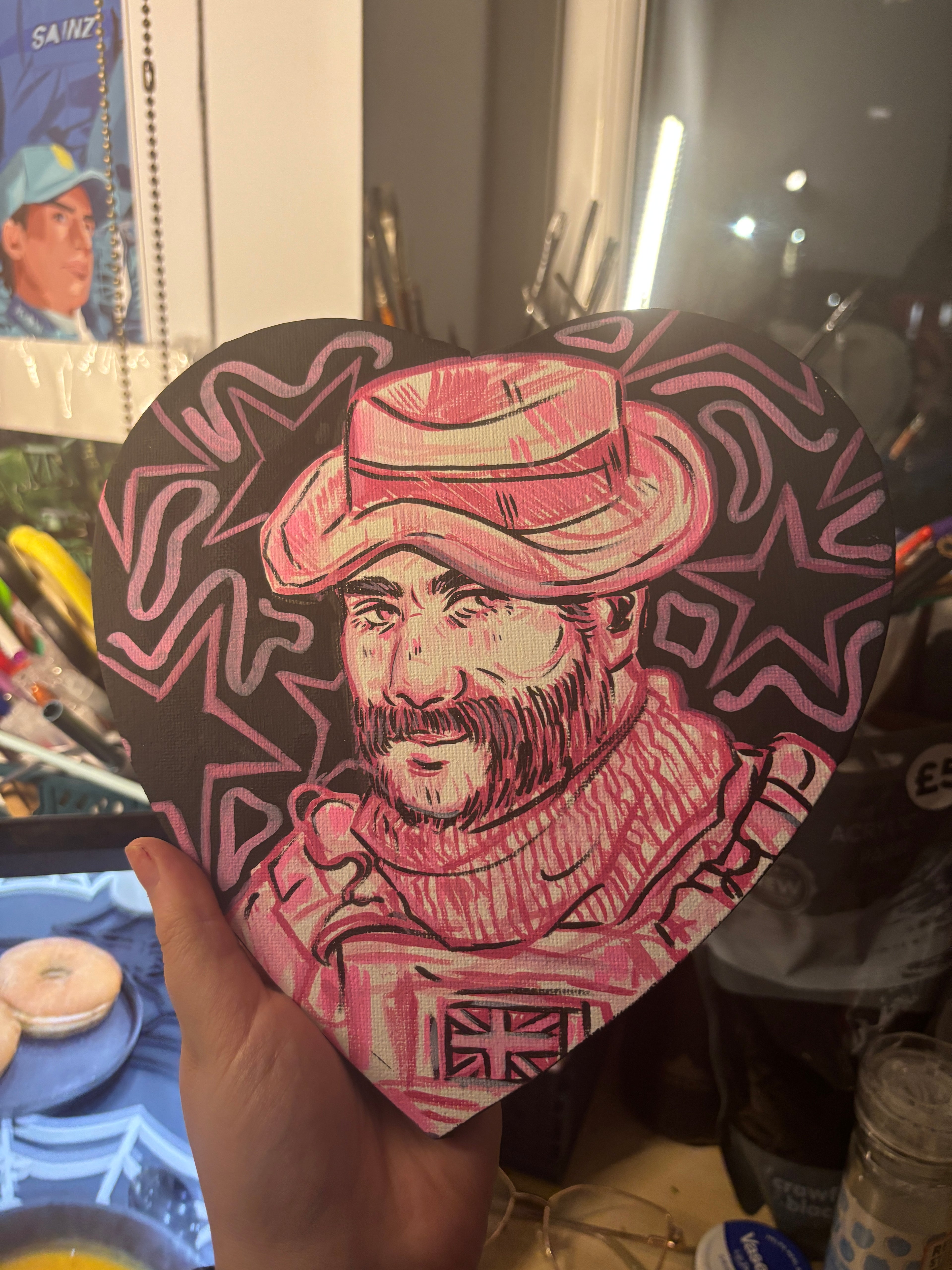 HEART SHAPED PAINTING COMMISSIONS